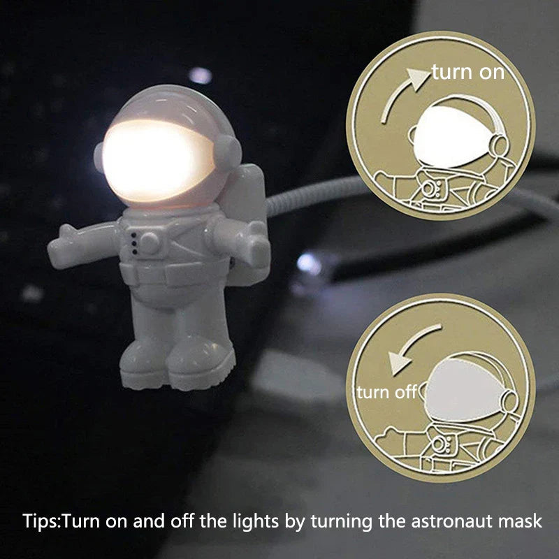 Przenośna lampka LED USB, astronauta, do czytania i biurka Mój sklep