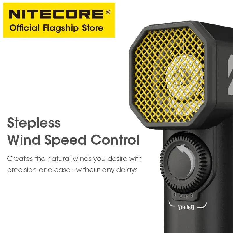 NITECORE CW20 Outdoor Camping Fan Multipurpose Pocket Photography Fan Electric Portable Air Blower for Short Video Cleaning Elektrofy