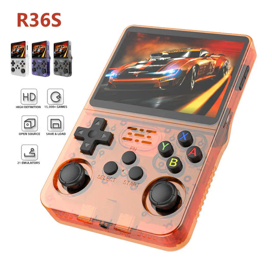 Konsola retro R36S, 3,5 cala, system Linux, 64GB/128GB gier, prezent Mój sklep