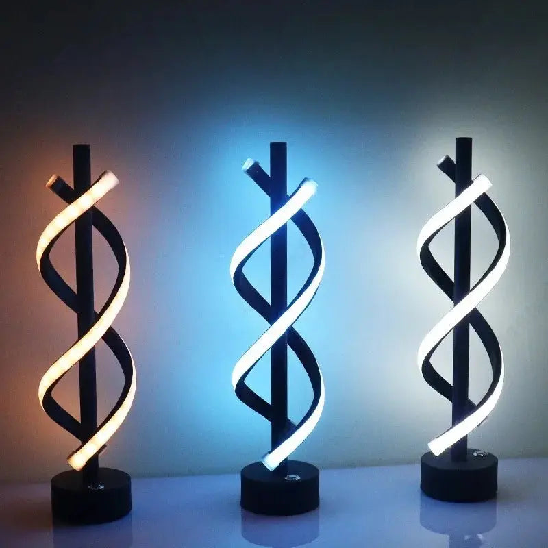 Spiral LED Dimmable Desk Lamp
