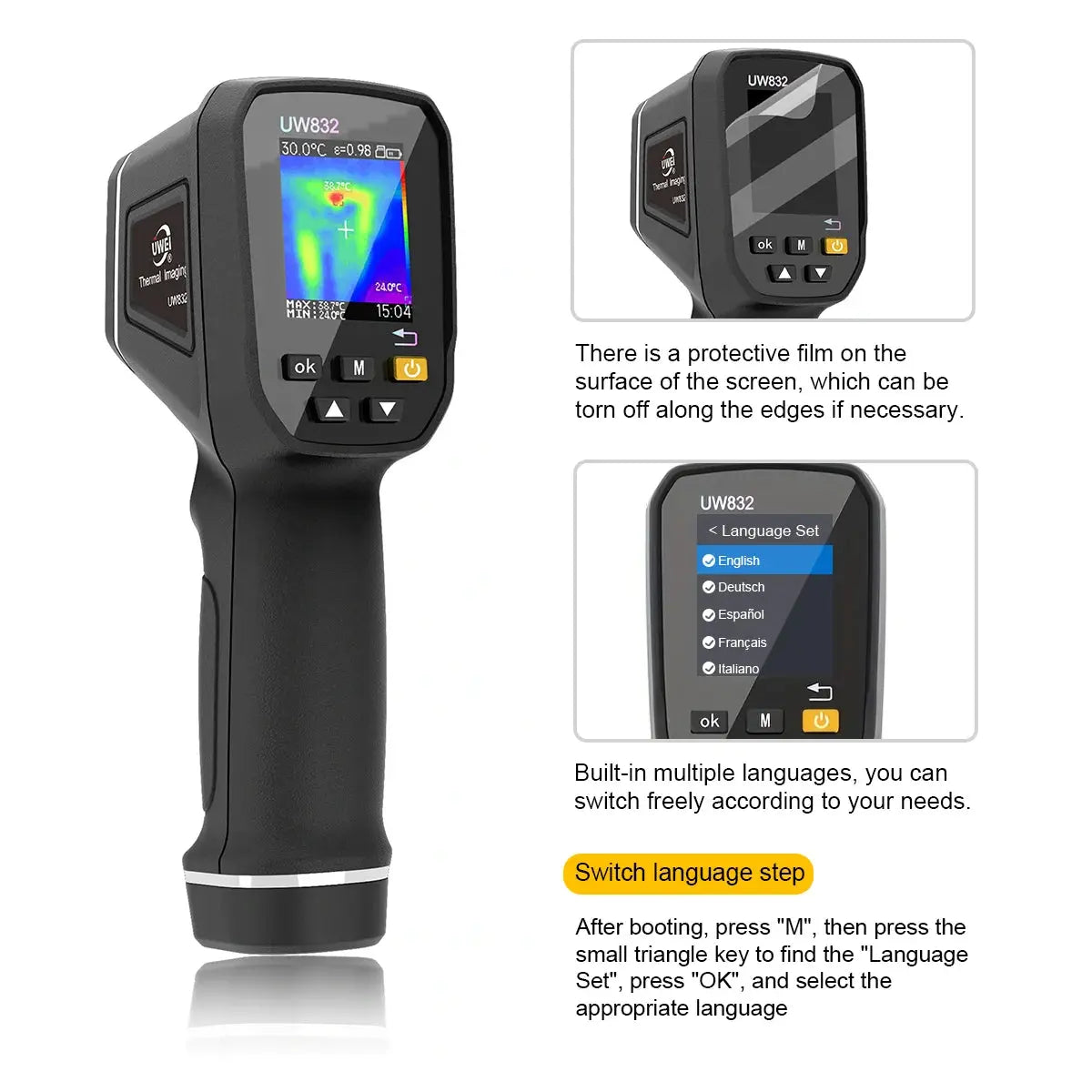UWEI Thermal Camera USB Rechargeable 8GB Elektrofy