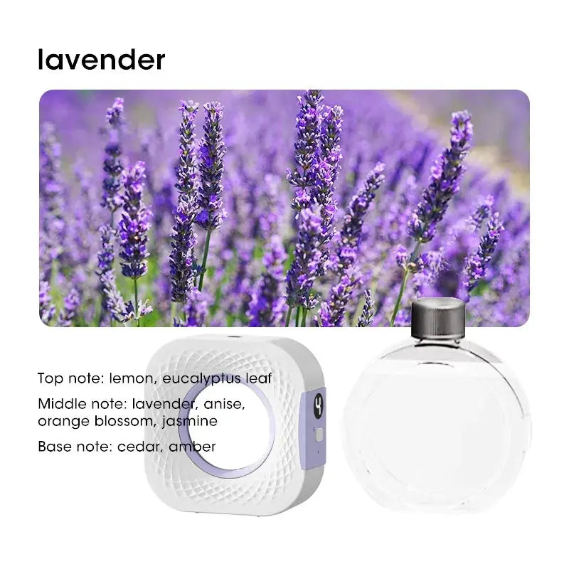 4-Speed Adjustable Digital Display Aromatherapy Diffuser Lavender Shangri-La Hilton Scent Deodorant for Bedroom Office Kitchen Elektrofy