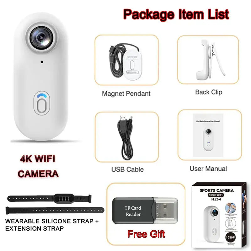 4K Pet Collar Camera