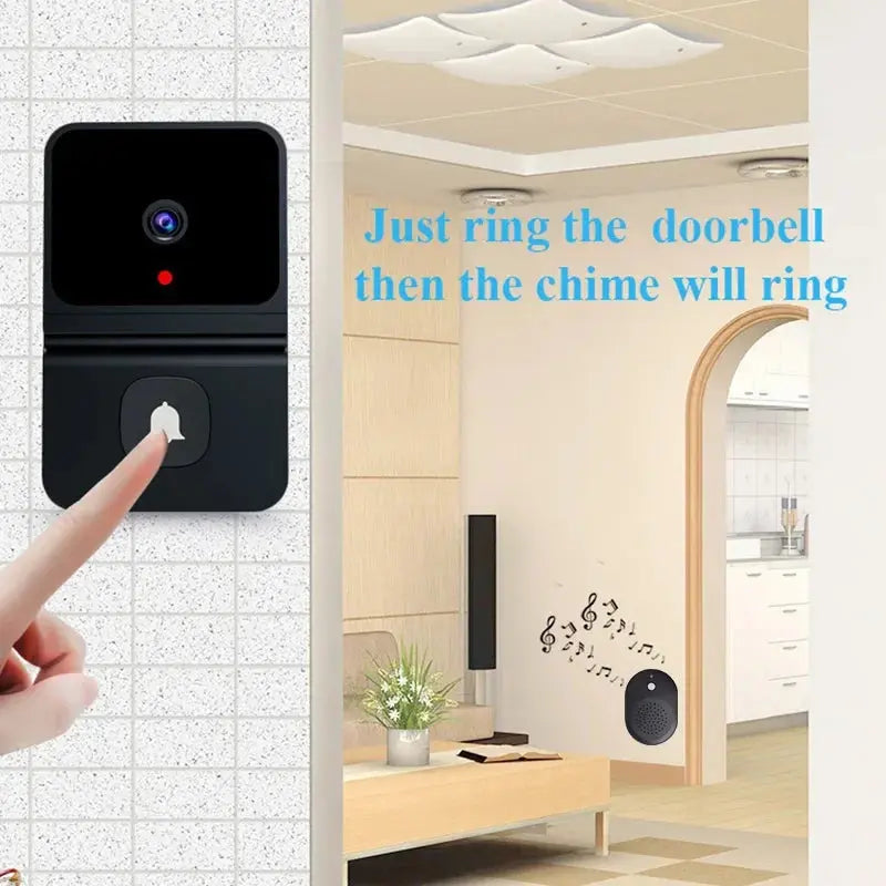 Wireless Doorbell WiFi Outdoor HD Camera Security Door Bell Night Vision Video Intercom Voice Change Home Monitor Door For Phone Elektrofy