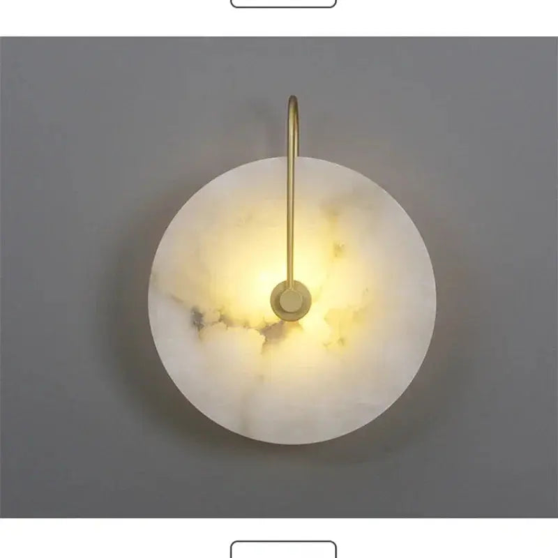 LED Marble Moon Wall Sconce