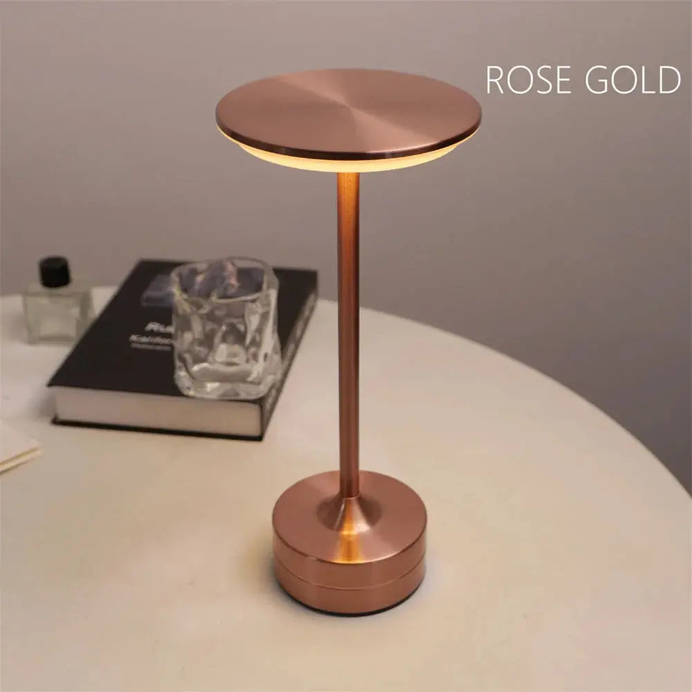 Rechargeable Table Lamp Touch Sensor Desktop LED Night Light Wireless Reading Lamp For Restaurant Hotel Bar Bedroom Decor Light Elektrofy