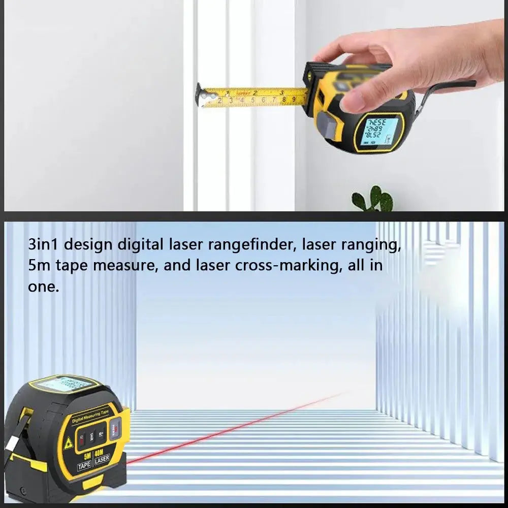 3-in-1 Laser Range Tape 40m