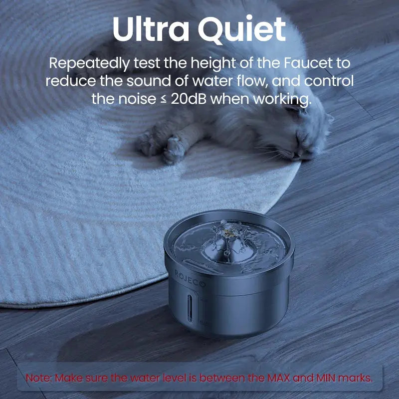 Stainless Cat Water Fountain Elektrofy