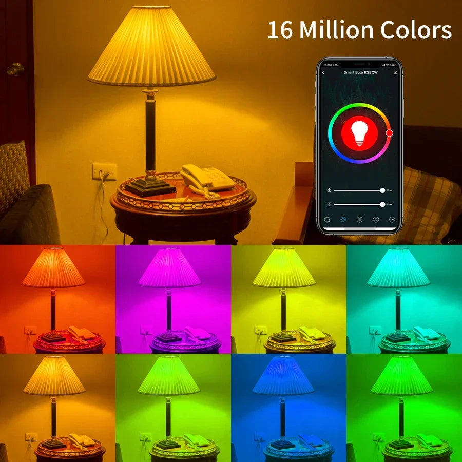 Inteligentna żarówka Tuya WiFi LED, RGB, sterowanie głosowe przez Alexa i Google Assistant Mój sklep