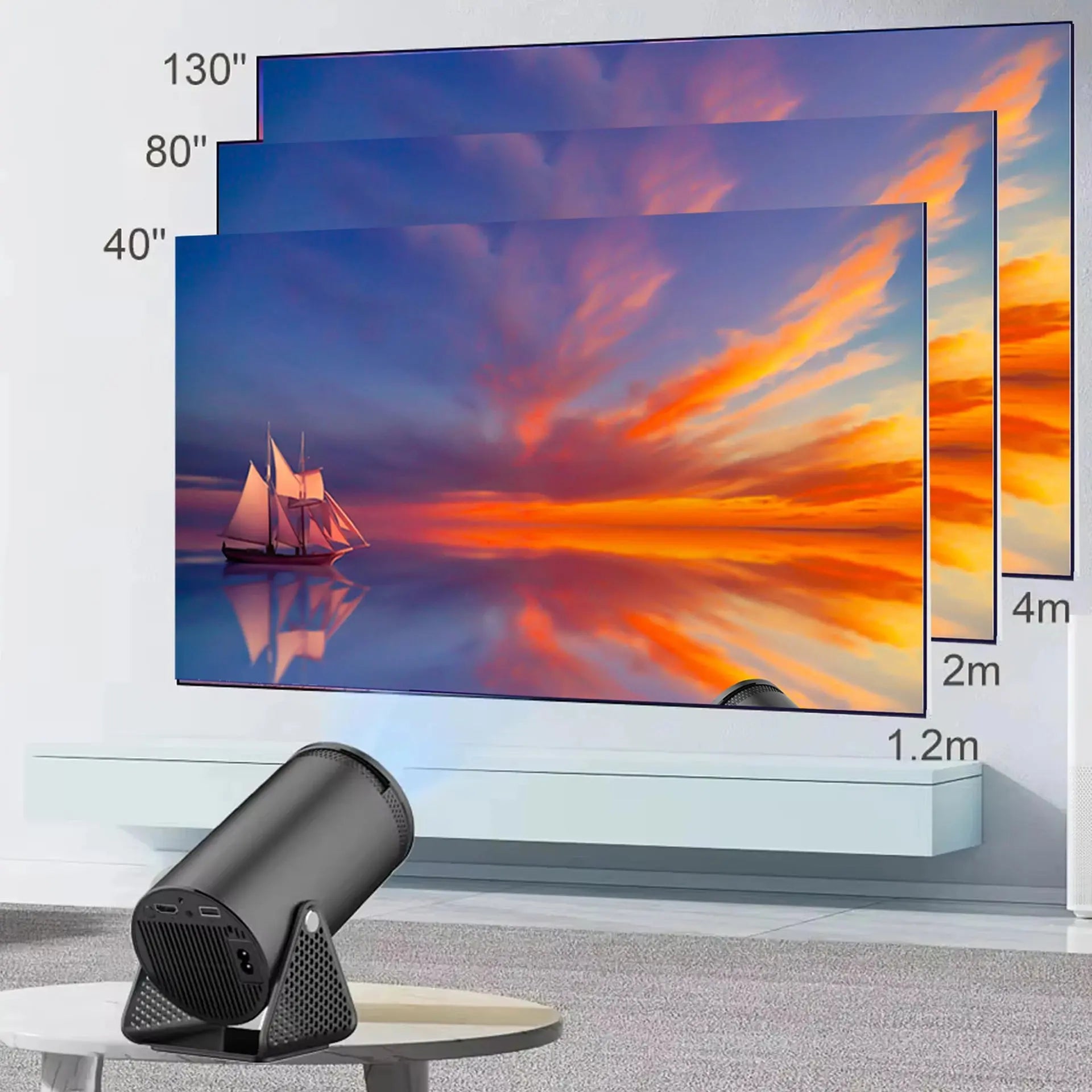 Projector H300 4K Android 11 Dual Wifi6 120ANSI RK3326 Quad Core BT5.0 1280*720P Home Cinema Portable Outdoor Projetor Elektrofy