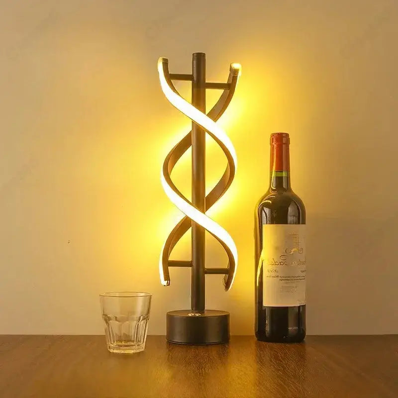 Spiral LED Dimmable Desk Lamp