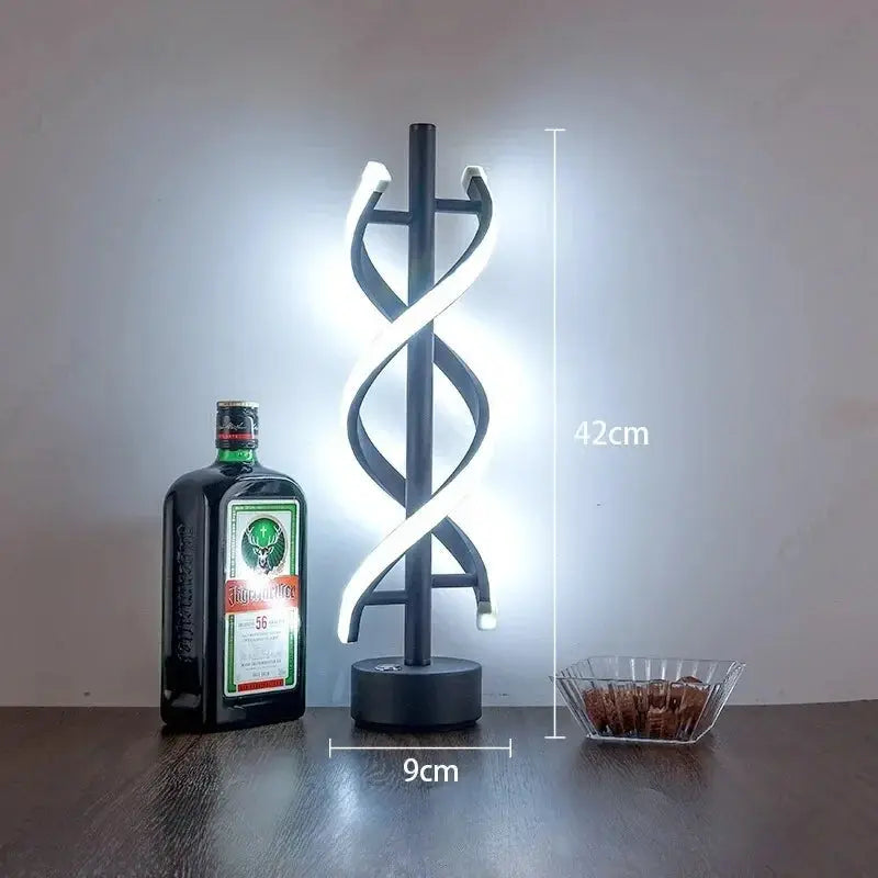 Spiral LED Dimmable Desk Lamp