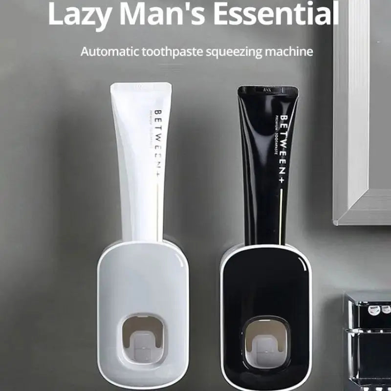 1pc Waterproof Toothpaste Squeezer Automatic Toothpaste Dispenser Wall Mount Bathroom Bathroom Accessories Toothbrush Holder Elektrofy