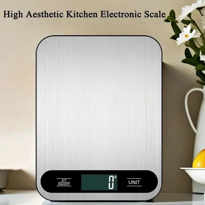 New 5/10/15Kg Household Stainless Steel Kitchen Scale Electronic Weighing Platform Scale Food Electronic Small Baking Home Tools Elektrofy