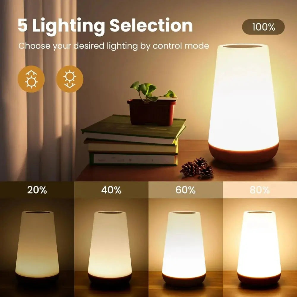 Usb Rechageable Dimmable Touch Lamp Bedroom Portable Table Bedside Night Lamp 13 RGB Colors Night Lights Baby Kids Night Light Elektrofy