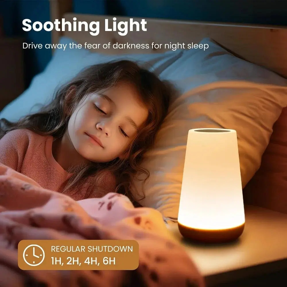 Usb Rechageable Dimmable Touch Lamp Bedroom Portable Table Bedside Night Lamp 13 RGB Colors Night Lights Baby Kids Night Light Elektrofy