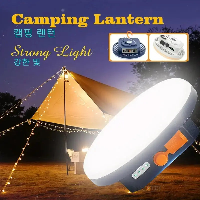 Rechargeable Powerful Light/Powerbank Camping Lantern with Magnet Strong Light Portable Flashlights LED Tent Lights Work Repair Lighting Elektrofy