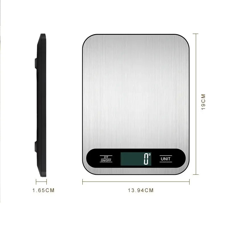 New 5/10/15Kg Household Stainless Steel Kitchen Scale Electronic Weighing Platform Scale Food Electronic Small Baking Home Tools Elektrofy