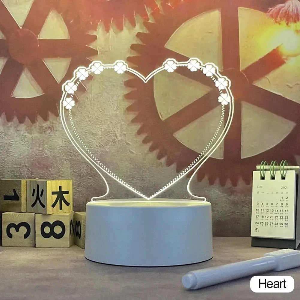 Creative Led Note Board Night Light USB Message Board With Pen Holiday Light Children Girlfriend Gift Decoration DIY Night Lamp Elektrofy