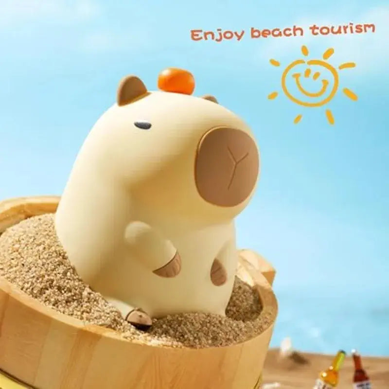 Capibala Cute Night Light USB Rechargeable Bedroom Sensor Tap Light Sleep Companion Bedside Desk Lamp Birthday Gift Elektrofy