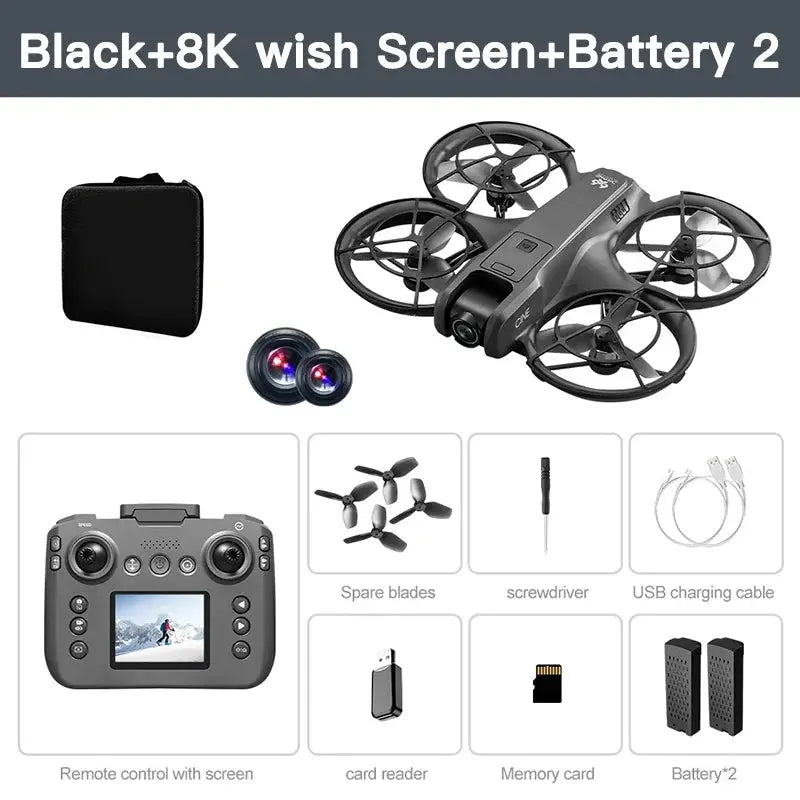 Xiaomi V666 MINI Drone 4K Professional WIFI 5G Dron Obstacle Avoidance Brushless Altitude Headless Mode RC Quadcopter FPV Toys Elektrofy