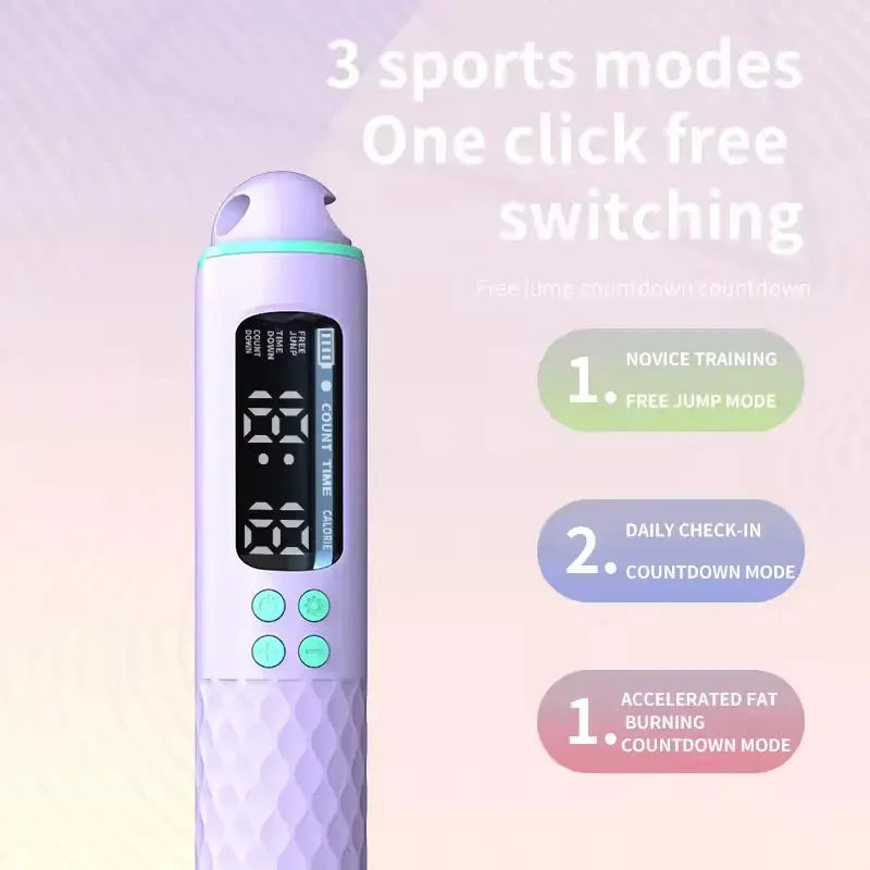 New rechargeable USB Electronic Technology Jump Rope Wire Rope Adjustable Jump Rope Trainer Digital Wireless Calorie Counter Elektrofy