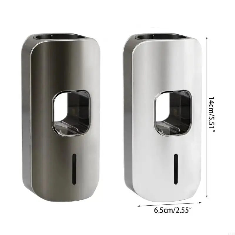 Automatic Toothpastes Dispenser with Toothbrushes Holder Wall Mount 3 Level Electric Toothpastes Squeezer Bathroom Accessory Elektrofy