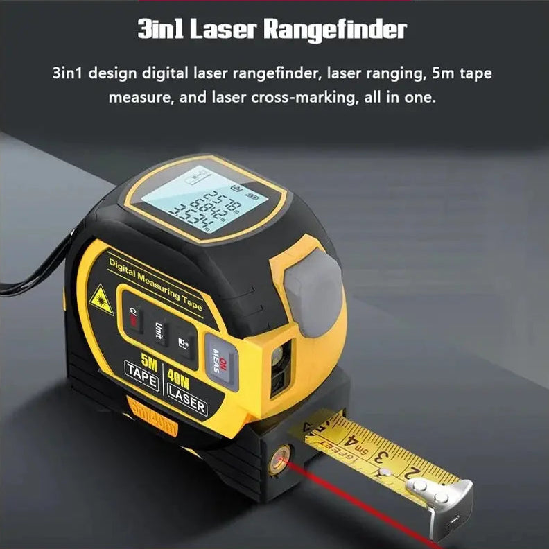 3-in-1 Laser Range Tape 40m