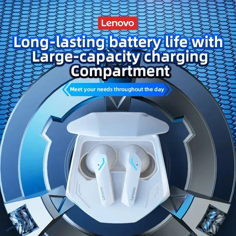 Lenovo GM2 Pro Gaming Earphones Bluetooth 5.3 Sport Headset Dual Mode HD Call Noise Reduction Earbuds with Mic Music Earphones Elektrofy