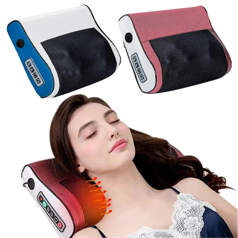 Multi Functional Neck and Shoulder Massager Household Neck and Back Kneading Tool with Multiple Adjustable Hot Compress Massage Elektrofy