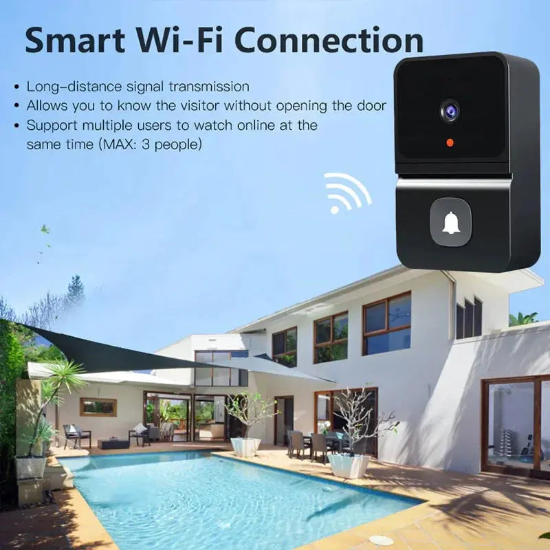 Wireless Doorbell WiFi Outdoor HD Camera Security Door Bell Night Vision Video Intercom Voice Change Home Monitor Door For Phone Elektrofy