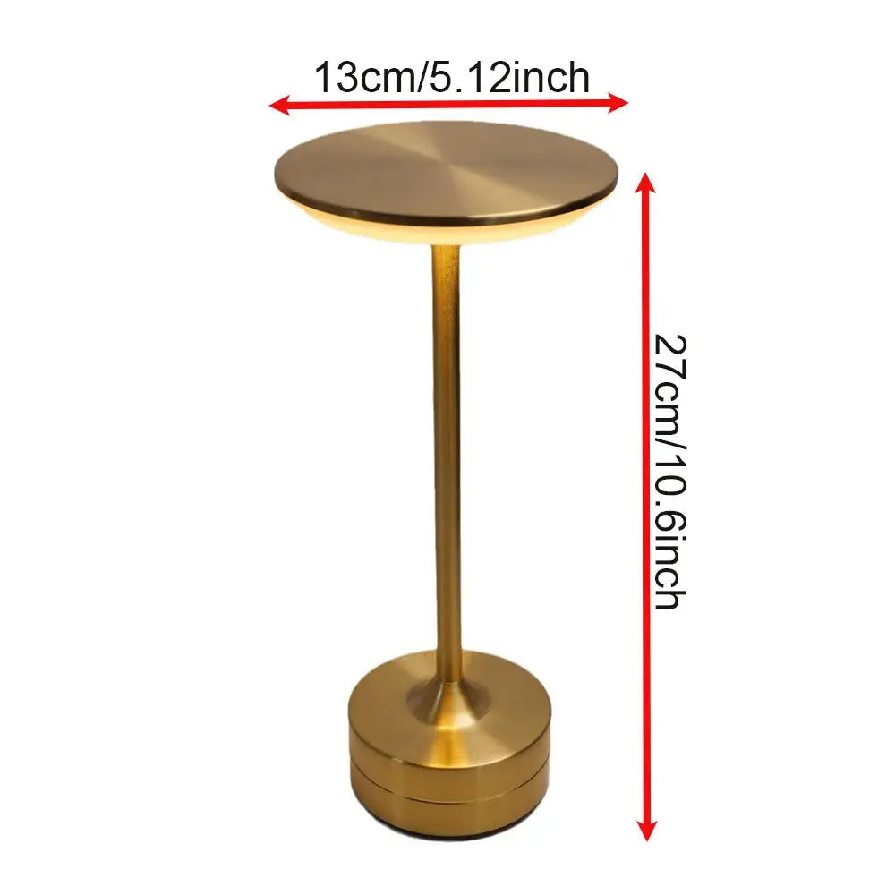 Rechargeable Table Lamp Touch Sensor Desktop LED Night Light Wireless Reading Lamp For Restaurant Hotel Bar Bedroom Decor Light Elektrofy