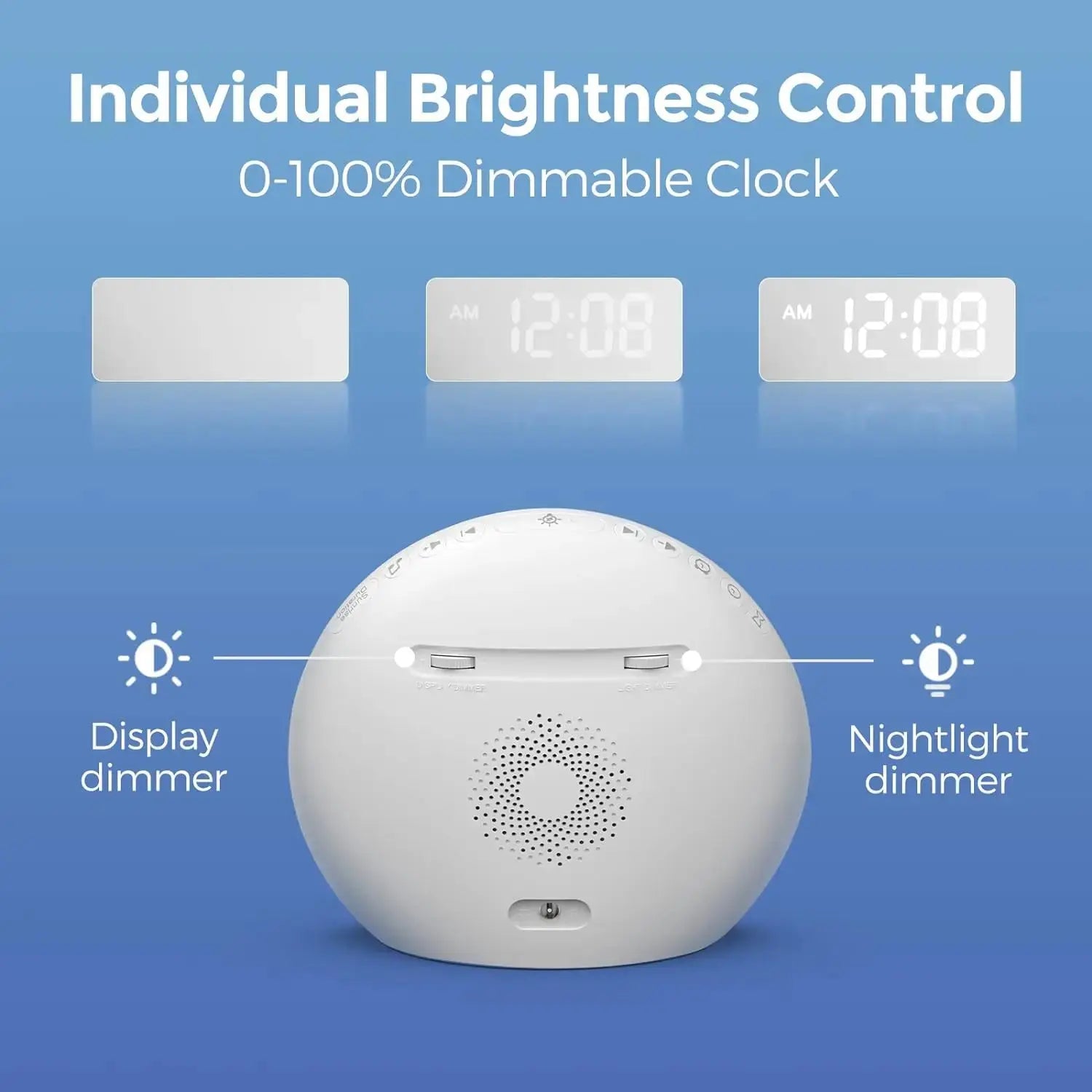Awakening Wake Up Sunrise Alarm Clock Table Clock Dimmable with 3 Ring 8 Nightlight 26 Sound Sleep Timer Night Light Elektrofy