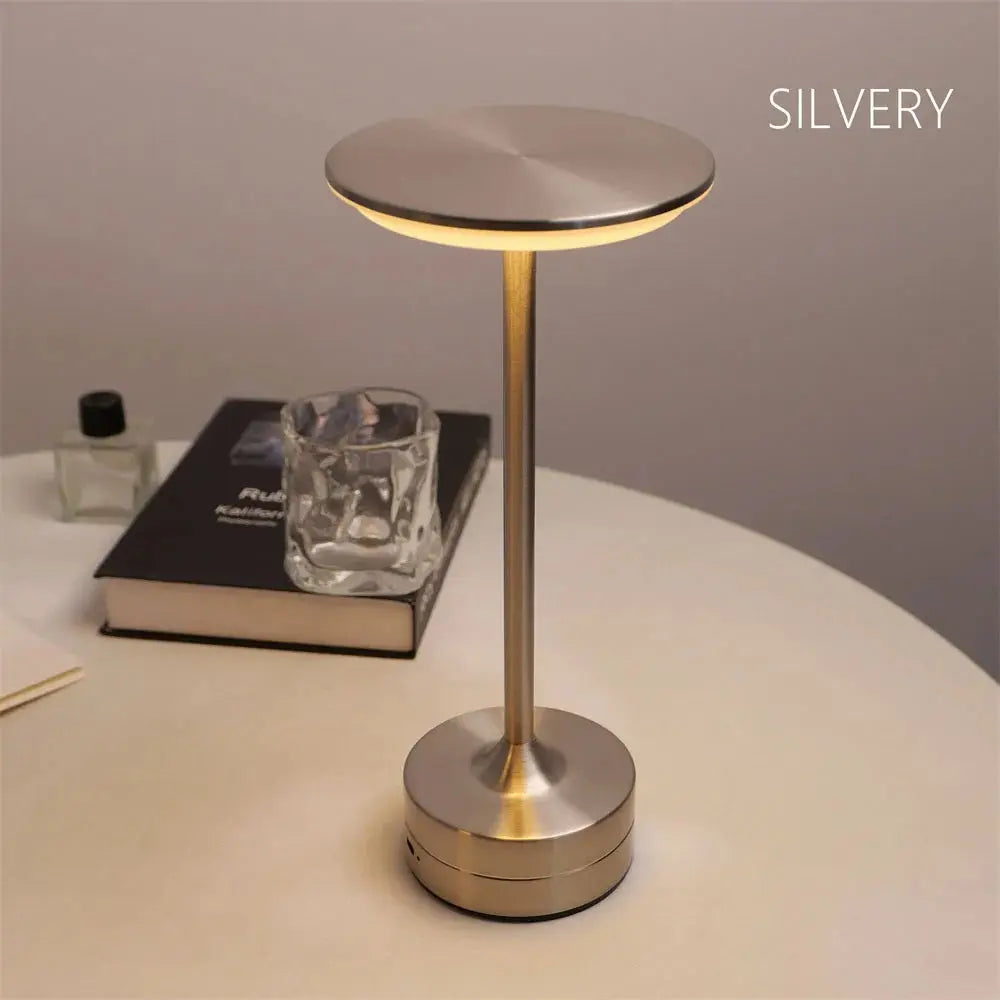 Rechargeable Table Lamp Touch Sensor Desktop LED Night Light Wireless Reading Lamp For Restaurant Hotel Bar Bedroom Decor Light Elektrofy