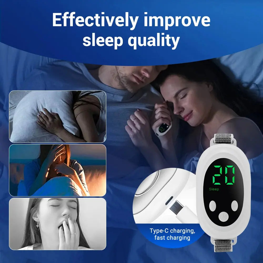 Two modes, 20 levels of intensity, intelligent sleep device, anxiety relief, neurological sleep, insomnia, and soothing device, Elektrofy