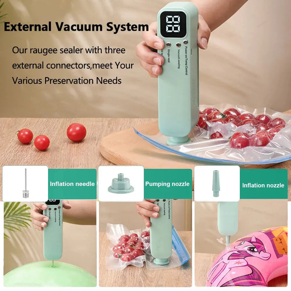 Vacuum Food Sealer Portable 3 in 1