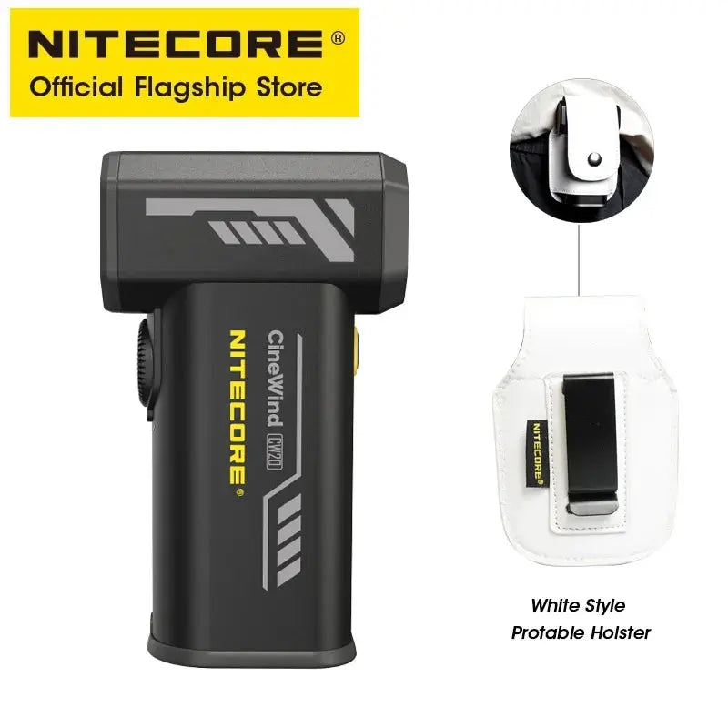NITECORE CW20 Outdoor Camping Fan Multipurpose Pocket Photography Fan Electric Portable Air Blower for Short Video Cleaning Elektrofy