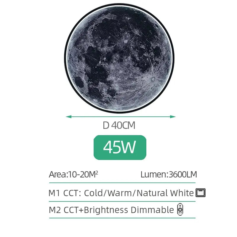 Moon Surface LED Wall Light