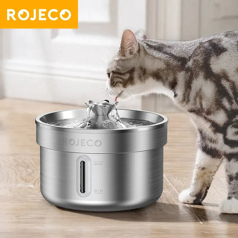 Stainless Cat Water Fountain Elektrofy