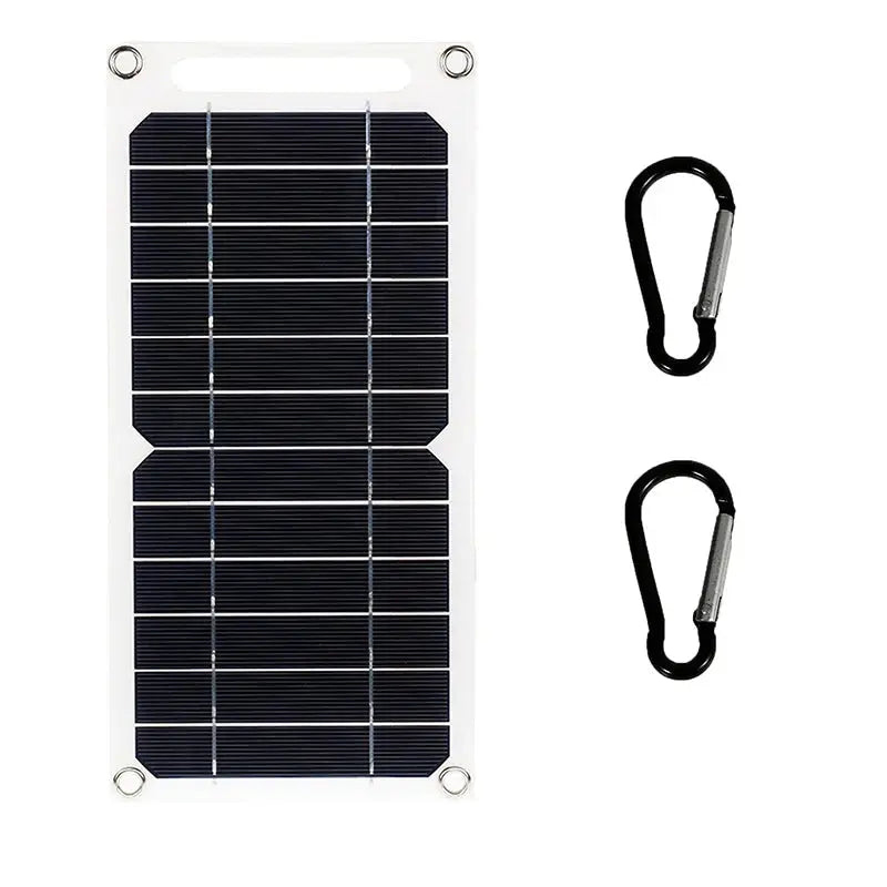 30W Solar Panel With USB Waterproof Outdoor Hiking And Camping Portable Battery Mobile Phone Charging Bank Charging Panel 6.8V