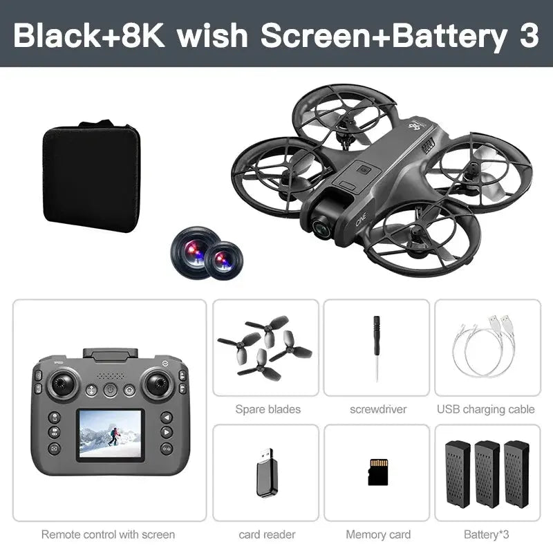 Xiaomi V666 MINI Drone 4K Professional WIFI 5G Dron Obstacle Avoidance Brushless Altitude Headless Mode RC Quadcopter FPV Toys Elektrofy