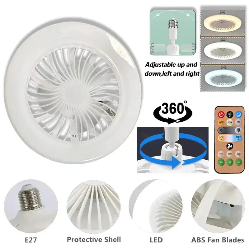 30W Rotating Ceiling Fan Lamp Elektrofy