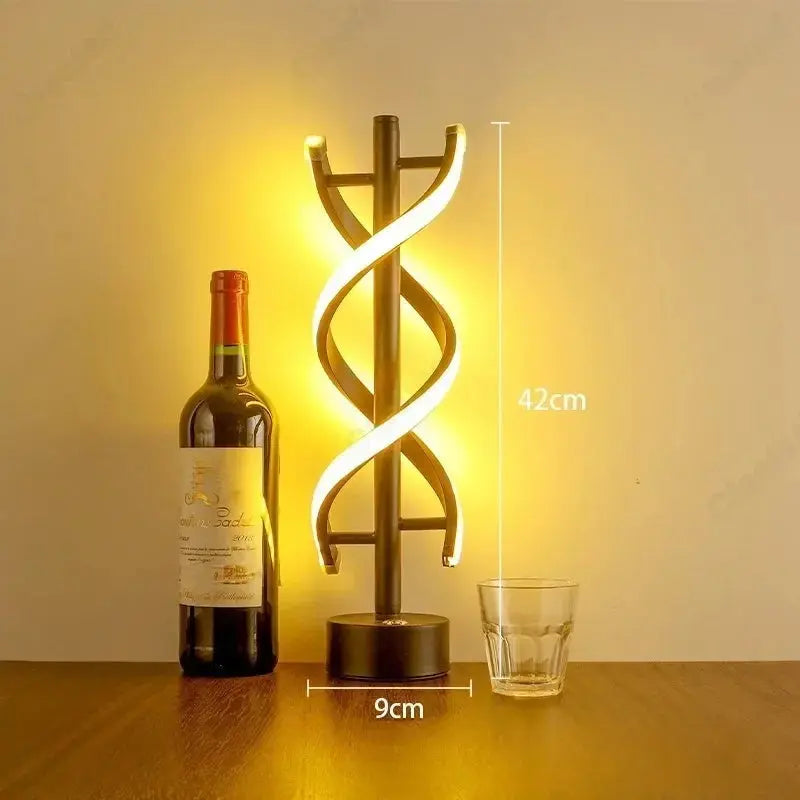 Spiral LED Dimmable Desk Lamp