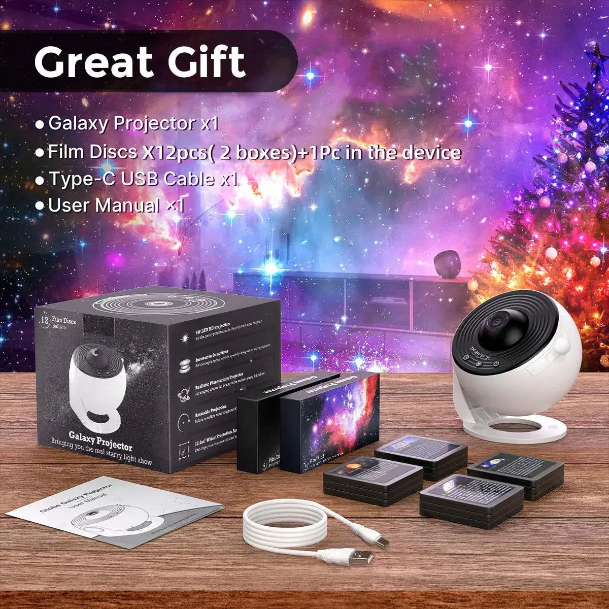 HD Galaxy Projector 13 Discs Elektrofy