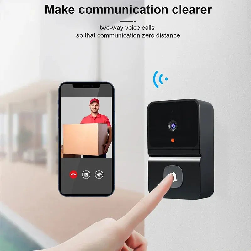 Wireless Doorbell WiFi Outdoor HD Camera Security Door Bell Night Vision Video Intercom Voice Change Home Monitor Door For Phone Elektrofy