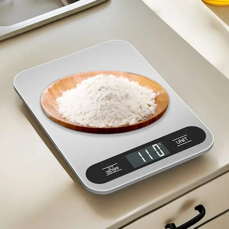 New 5/10/15Kg Household Stainless Steel Kitchen Scale Electronic Weighing Platform Scale Food Electronic Small Baking Home Tools Elektrofy