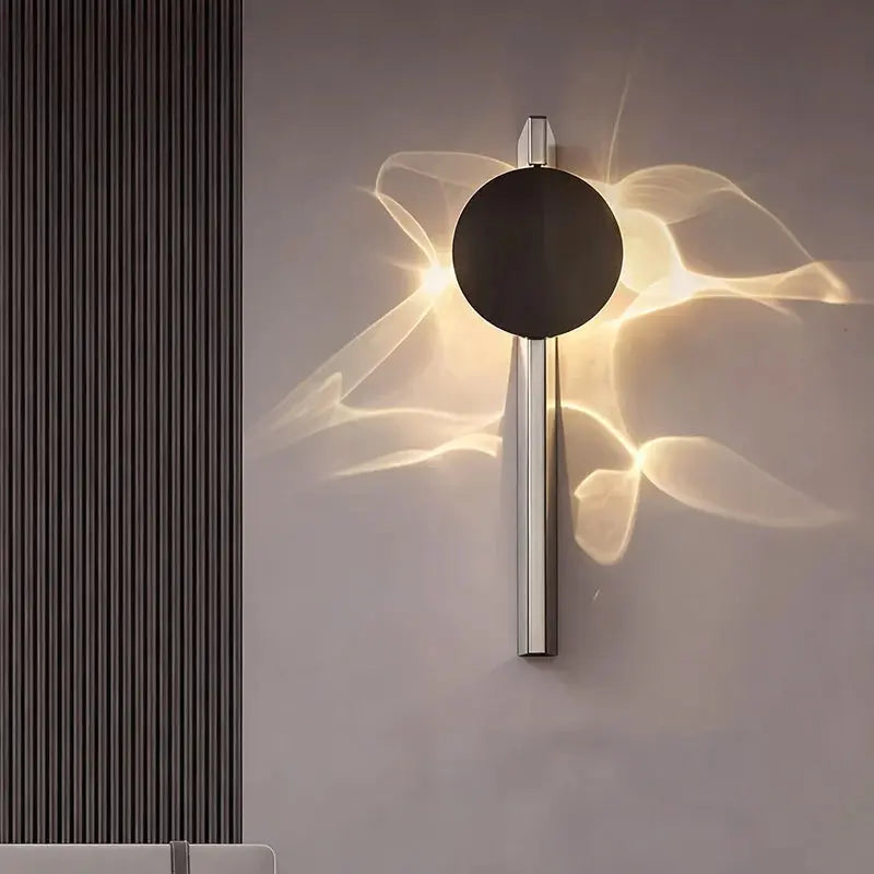Nordic corrugated LED wall sconce aluminum body up and down light E27 base for bedroom hallway stairway