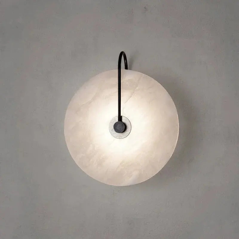 LED Marble Moon Wall Sconce