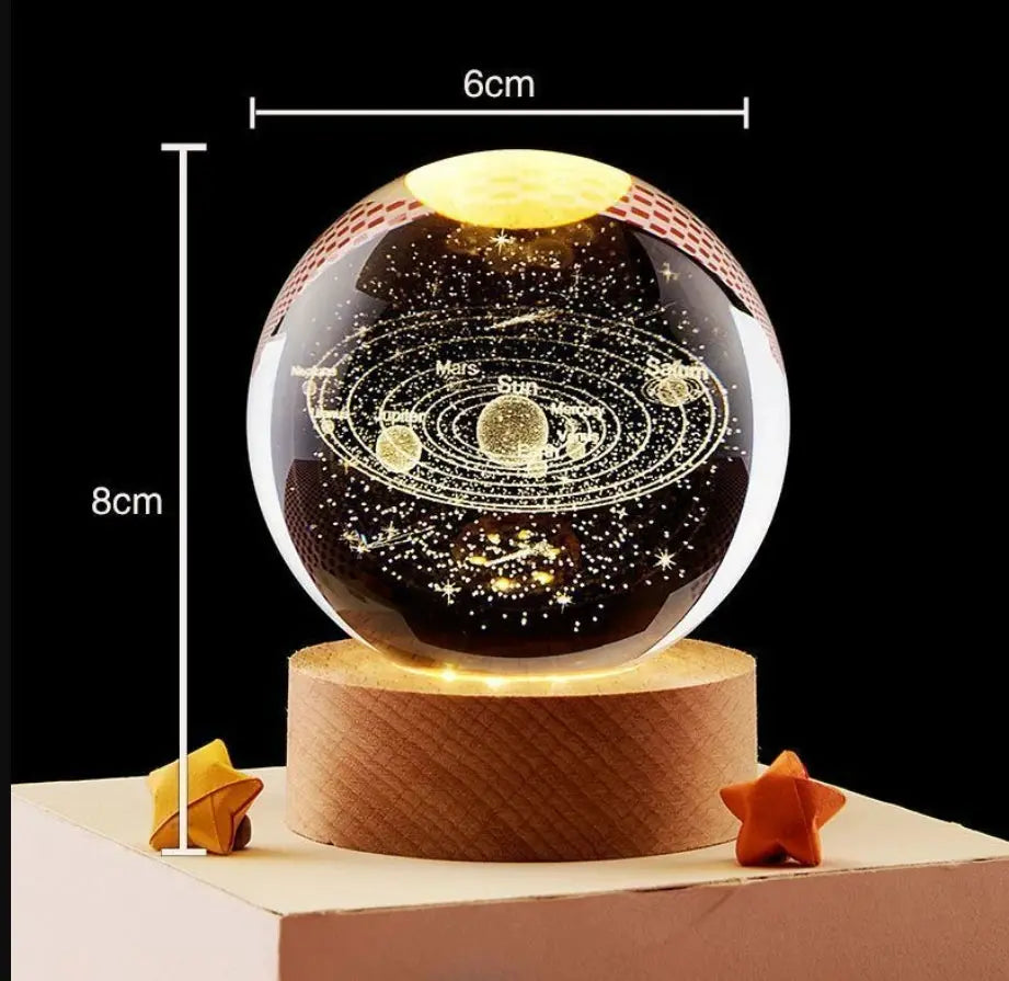Galaxy Crystal Ball Night Lamp