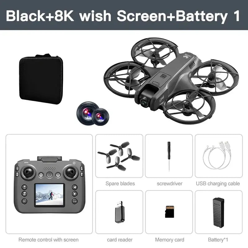 Xiaomi V666 MINI Drone 4K Professional WIFI 5G Dron Obstacle Avoidance Brushless Altitude Headless Mode RC Quadcopter FPV Toys Elektrofy